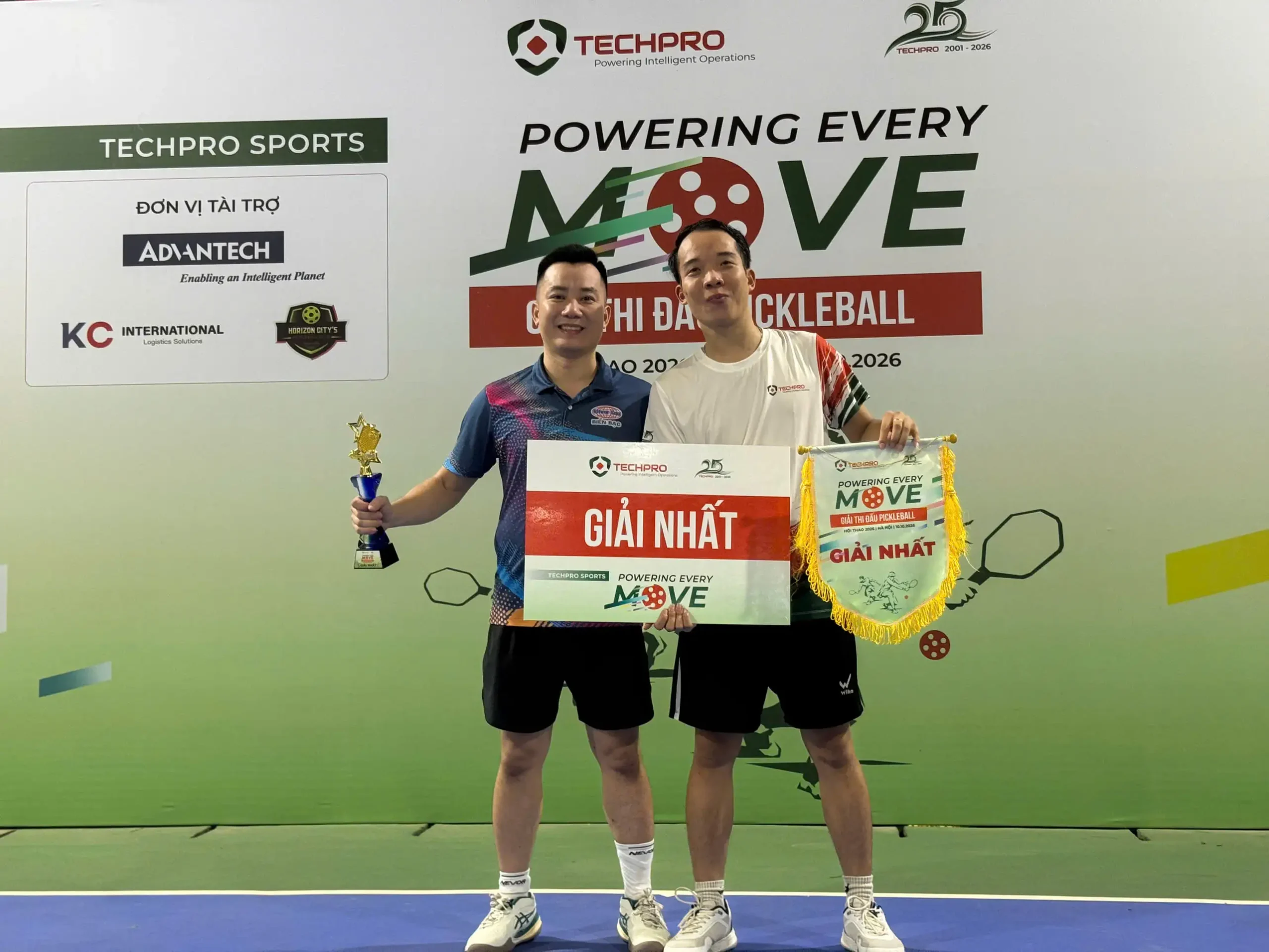 CLB PICKLEBALL BIỂN BẠC GIÀNH NGÔI QUÁN QUÂN TẠI GIẢI TECHPRO SPORTS 2026